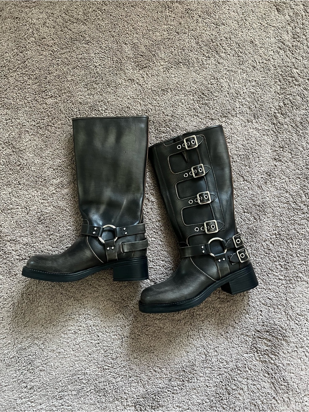 Steve Madden Buckle Mid-Calf Boots